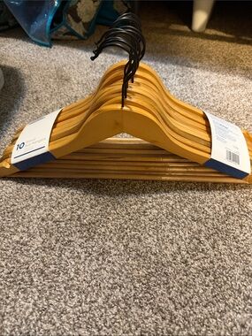 Simply Essential Wood Suit Hangers - Set of 10